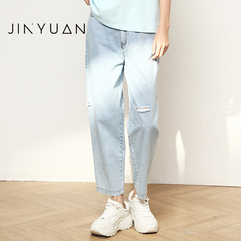 金苑C222126夏季休闲牛仔裤