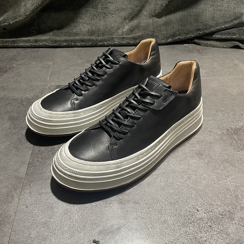 手擦做旧经典纯皮复古休闲鞋