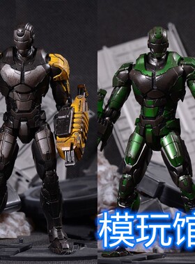 CS钢铁侠 马克mk25突袭者mk26伽玛 合金手办 可动可发光 现货包邮