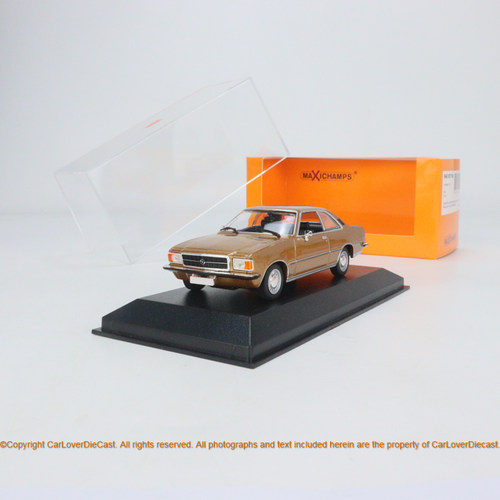 MINICHAMPS 1:43 奧普 REKORD D COUPE 1975 金色 合金汽车模型