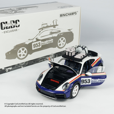 迷你切 1:18 保时捷 911 DAKAR -2023 汽车模型摆件