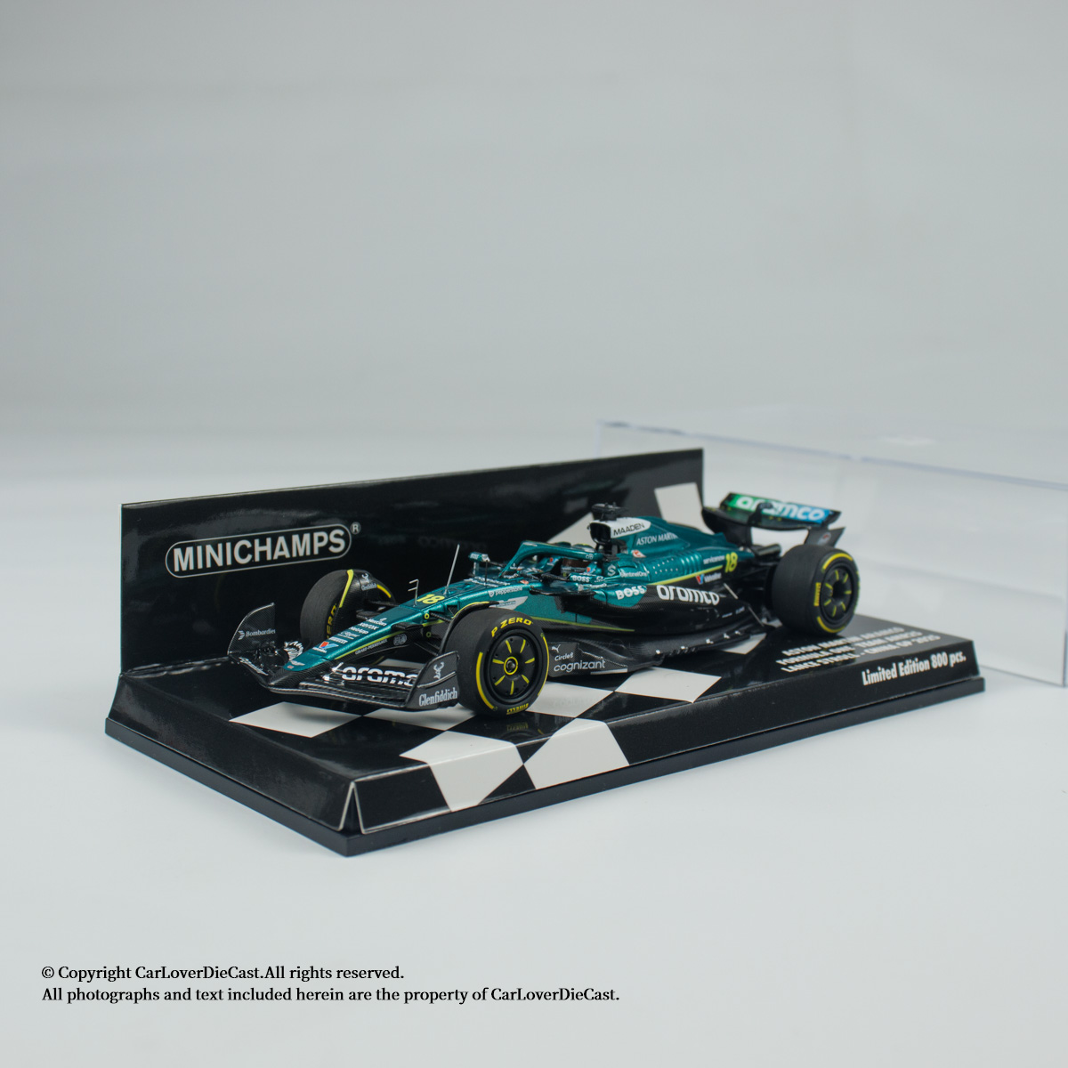 迷你切 1:43 阿斯顿·马丁 ARAMCO FORMULA ONE 汽车模型摆件