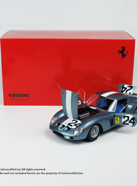 京商 1:18 FER 250GTO 1962 SEBRING #24(BLUE) 汽车模型摆件