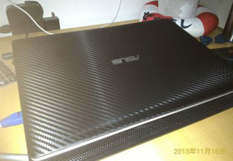 笔记本外壳贴纸适用于华硕x550c fx50 d451v 碳纤维电脑保护贴膜