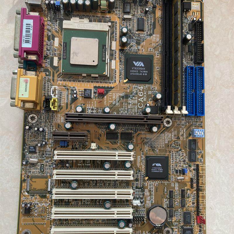 钻石DFI CA64-SC,CA64-B 370 主板 5个PCI 一条 ISA 槽 现货694X
