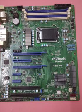 华擎主板C236 WS 1151接口DDR4代双网口