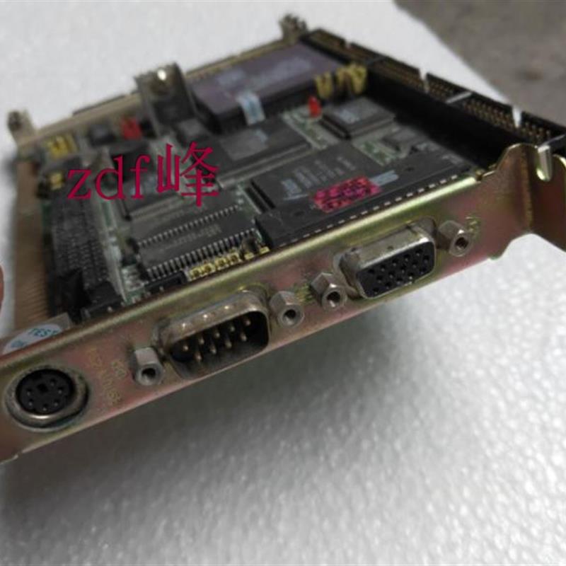 研华 PCA-6144V REV.A2 02 ISA 486半长板工控电脑集成显卡主板