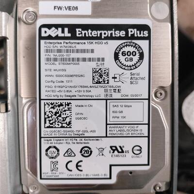 DELL SC200 SC220 SC4020 SC5020 存储硬盘 0G6C6C 600G 15K SAS