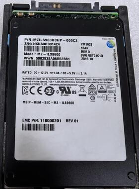 EMC VMAX3 005051745 960G SSD SAS 2.5寸 12GB SSD存储固态硬盘