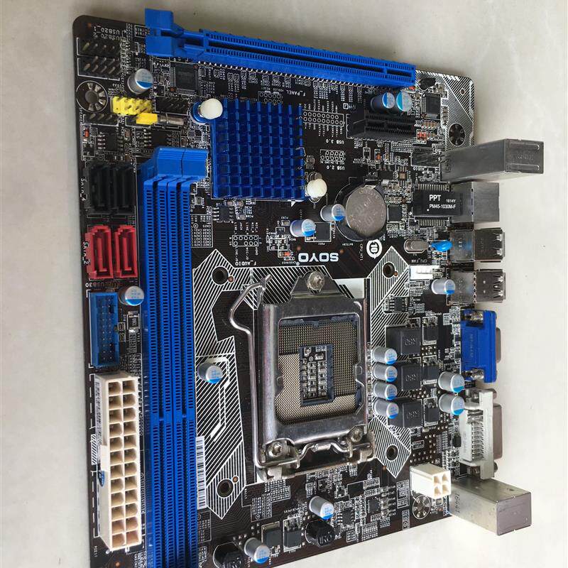 梅捷SY-H81N全固版台式机电脑主板LGA1150 DDR3 集显小板拆机二手图片