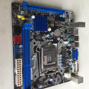 梅捷SY-H81N全固版台式机电脑主板LGA1150 DDR3 集显小板拆机二手