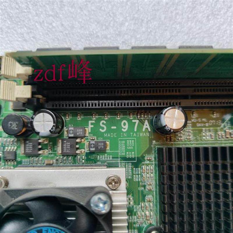 台湾肯懋FS-97A工业电脑工控设备控制主板 双网口带内存CPU 包好
