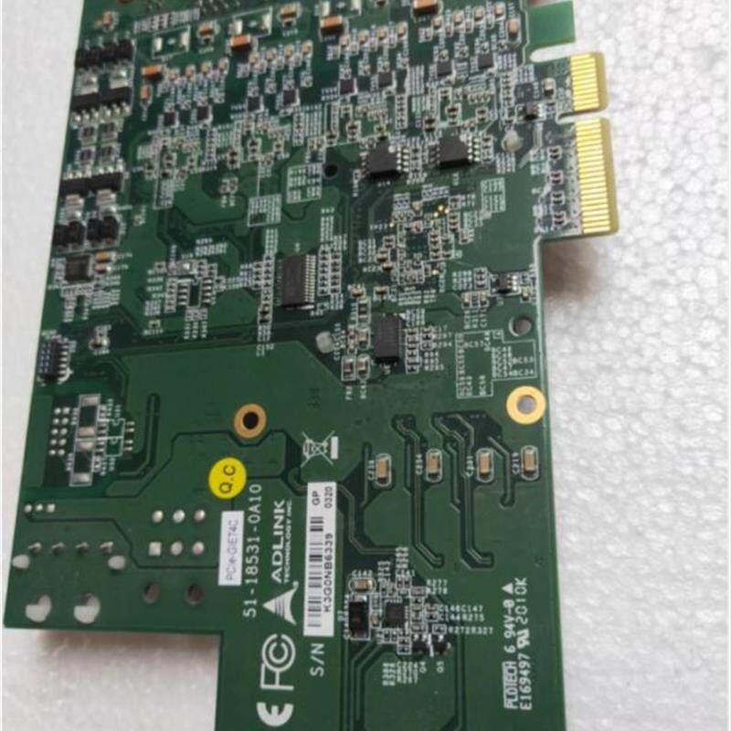 台湾凌华 PCIe-GIE74C 4通道PoE网卡图像采集卡PCI Ex 现货