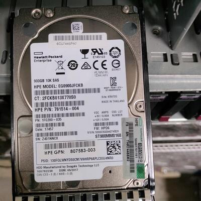 HP/惠普 J9F47A 787647-001 900G 10K SAS 2.5寸 MSA2040存储硬盘