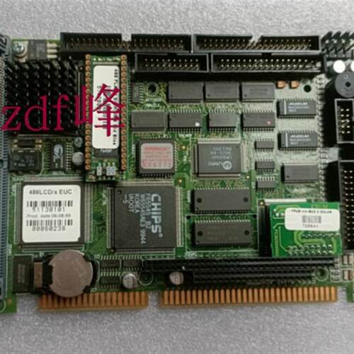 控创 486LCD/S NoVGA/EUC ISA半长卡集成CPU台式机工业电脑主板