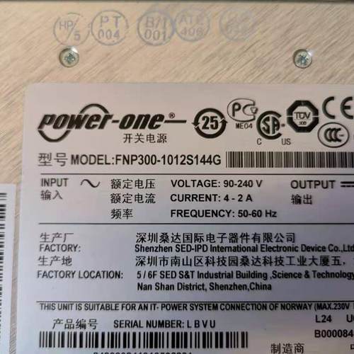 F5电源 FNP300-1012S144G 用于1600/3600/3900 PWR-0130-05 现货