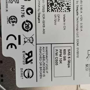 2.5寸硬盘 7YX58 600G 7T0DW 8WP8W R72NV 6Gb 10K SAS 戴尔 Dell