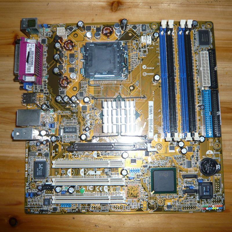 华硕P5P800-VM/S主板华硕 865G775针支持双核全集成有4条内存槽