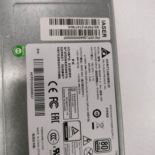 浪潮NF5280M5M4服务器电源DPS-550AB -11A铂金冗电源550W台达