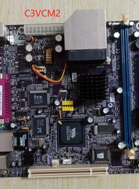 精英C3VCM2 C3VCM6-800m/1G集成CPU台式电脑工控机ITX迷你主板