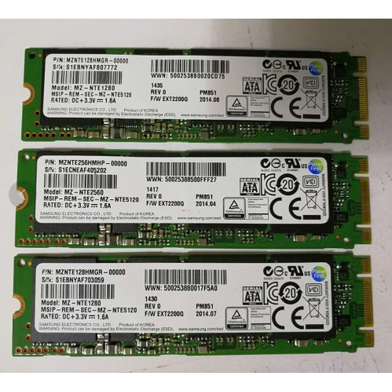 PM851 M.2 128G NGFF 2280 SATA M2 SSD笔记本固态硬盘