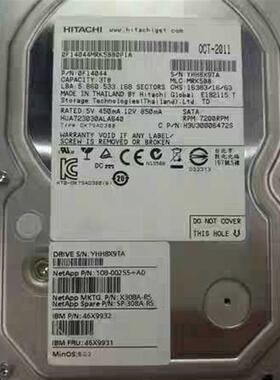 NetApp 46X9931 X308A-R5 3TB 7.2K SATA 存储硬盘现货
