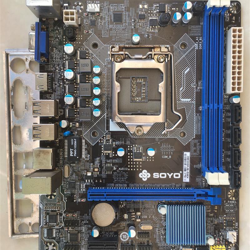 梅捷 SY-I6H-L V4.1 h61 主板 1155针CPU DDR3三代内存