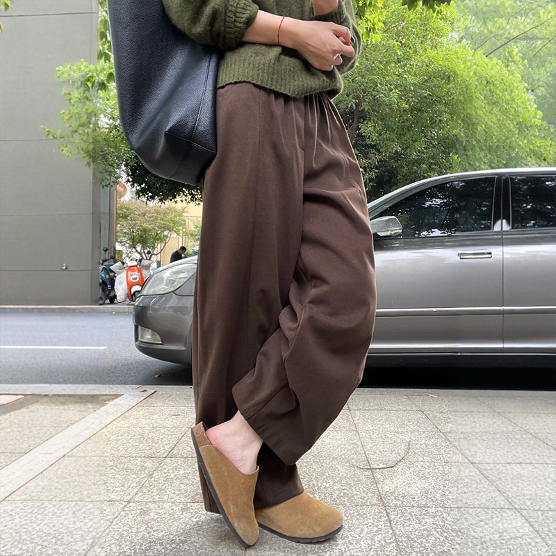 被我穿包浆的毛呢裤！！