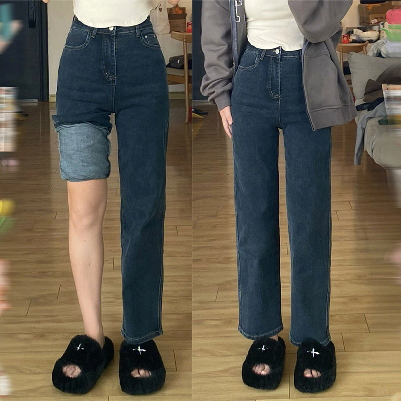 梨形身材裤子女粗腿显瘦裤