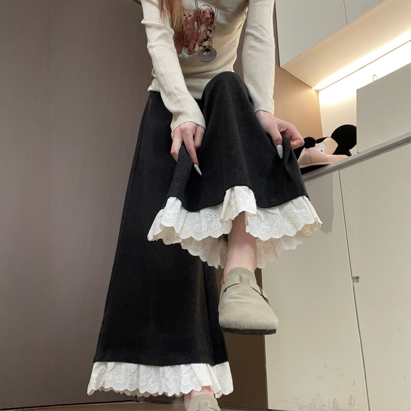 裙裤好穿到以为是睡裤的程度...