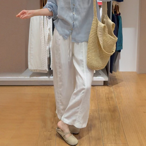 恨不得焊腿上的白色气球裤！