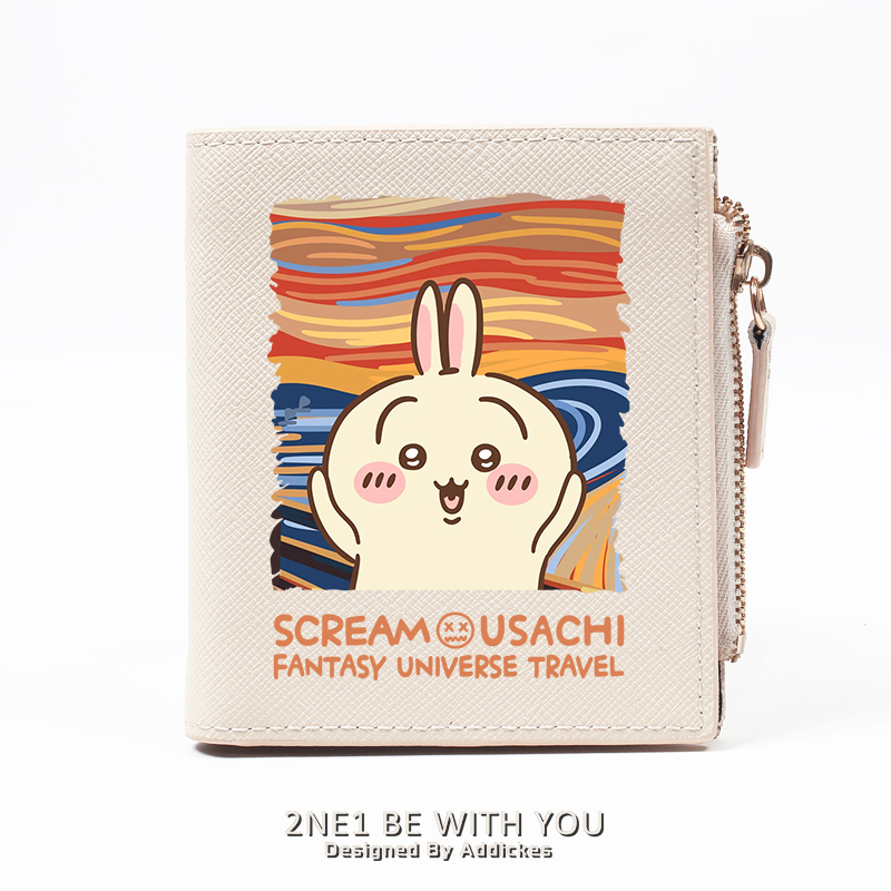 呐喊联名乌萨奇周边钱包短款小巧