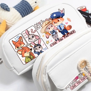 疯狂动物城联名周边动漫笔袋文具袋大容量可爱高颜值朱迪尼克同人