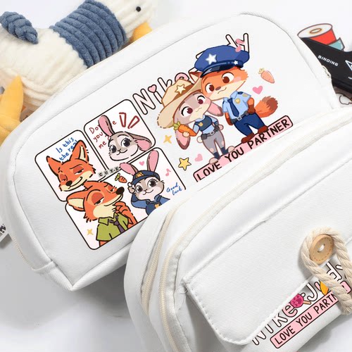 疯狂动物城联名周边动漫文具笔袋