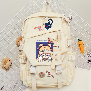 月野兔水冰月可爱卡通学生书包女初高中生ins日系韩版双肩包背包