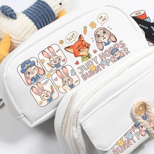 朱迪尼克狐周边 笔袋 可爱 卡通 文具袋大容量 动漫 疯狂动物城2