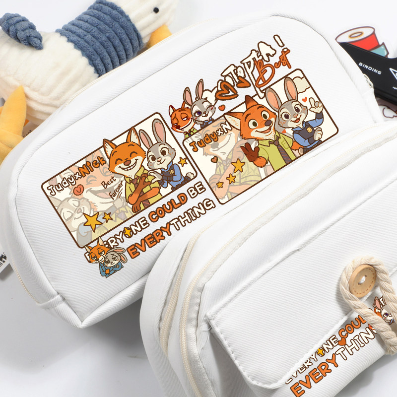 疯狂动物城朱迪尼克周边笔袋