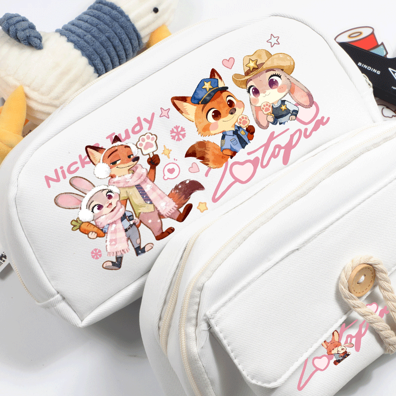 疯狂动物城尼克朱迪周边可爱笔袋