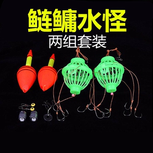 鲢鳙钓组水怪海竿水雷饵料钓笼伊势尼鱼钩套装爆炸钩花鲢白鲢鱼钩