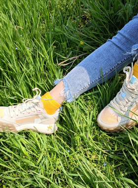 悍途新款潮鞋耐磨跑步鞋男防滑爬山鞋户外女徒步鞋透气网面休闲鞋