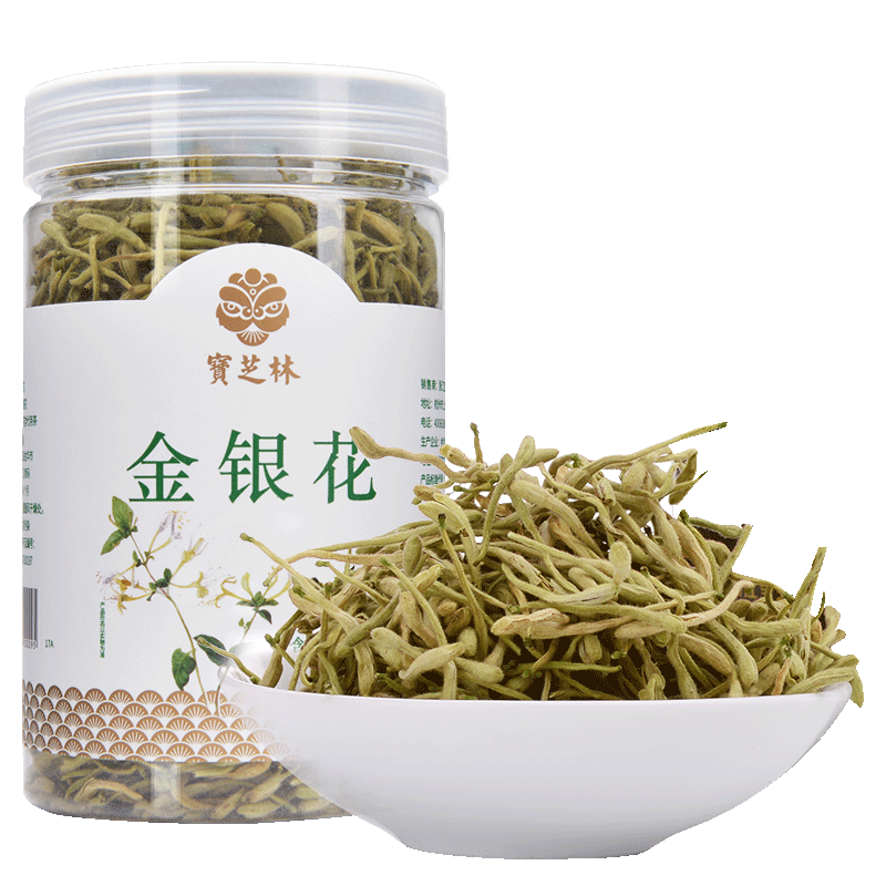 宝芝林金银花 河南金银花茶 花草茶50g*2罐