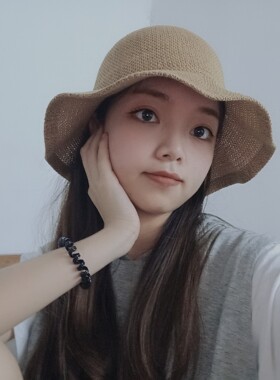 渔夫帽女韩版百搭网眼透气夏季薄款防晒遮阳帽可折叠显脸小时尚