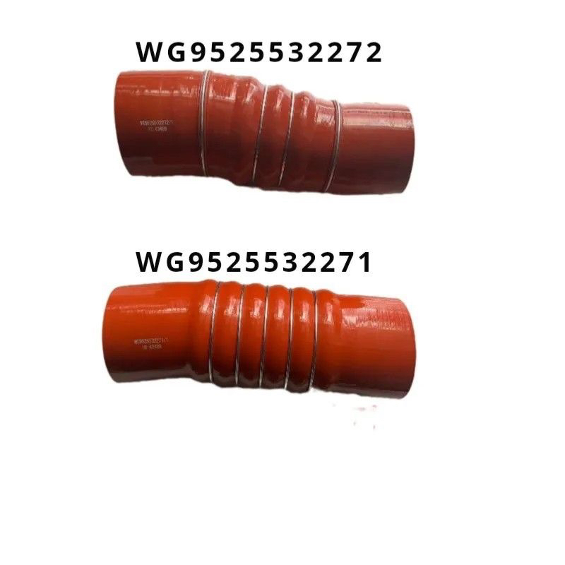 适用重汽天然气发动机豪瀚N7G中冷器出气胶管豪瀚增压中冷橡胶管