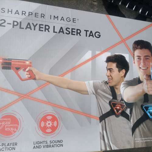 Sharper Image双人镭射对战套装，带声光效果，红色