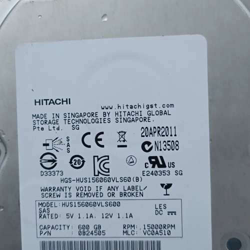 DELL戴尔 0W347K ST3600057SS 600G