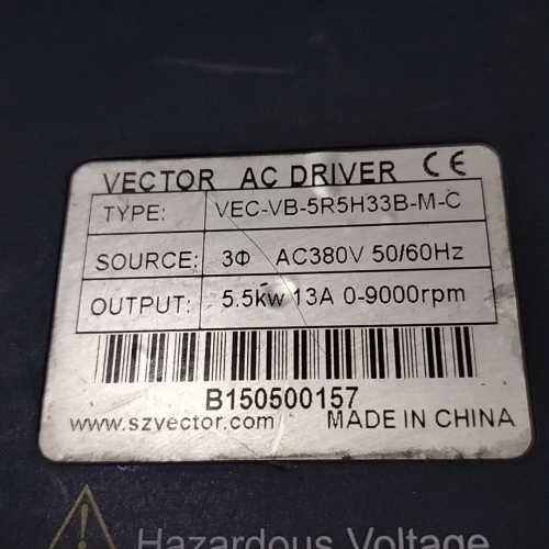 出VECTOR AC驱动器！型号VEC-VB-5R5H33B