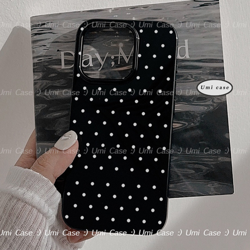 简约ins小众波点适用iphone17promax苹果16手机壳