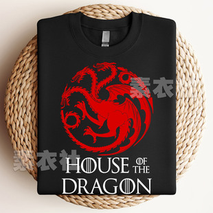 龙之家族短袖周边house of the dragon权力的游戏百搭T恤纯棉