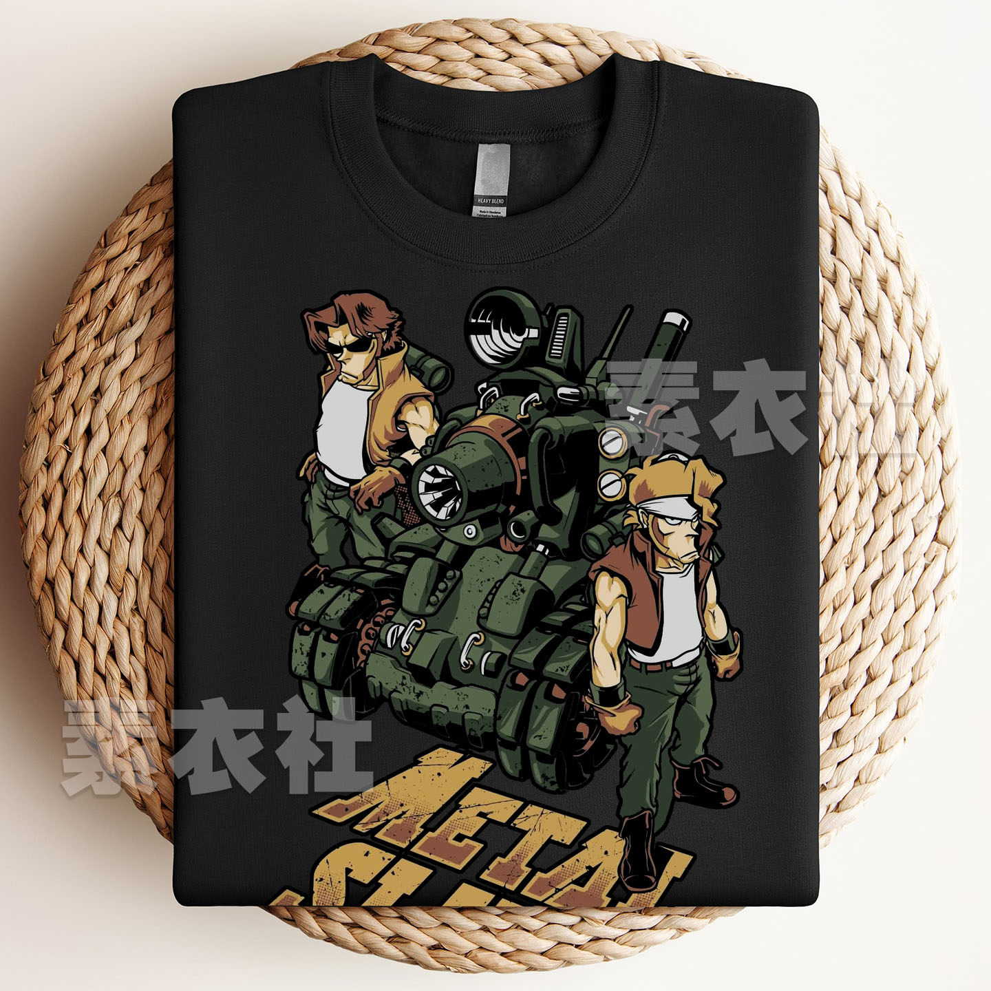 合金弹头T恤文化衫周边80 90后回忆METAL Slug经典街机游戏短袖