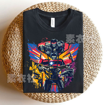 变形金刚起源T恤纯棉周边儿童成人擎天柱Transformers One短袖